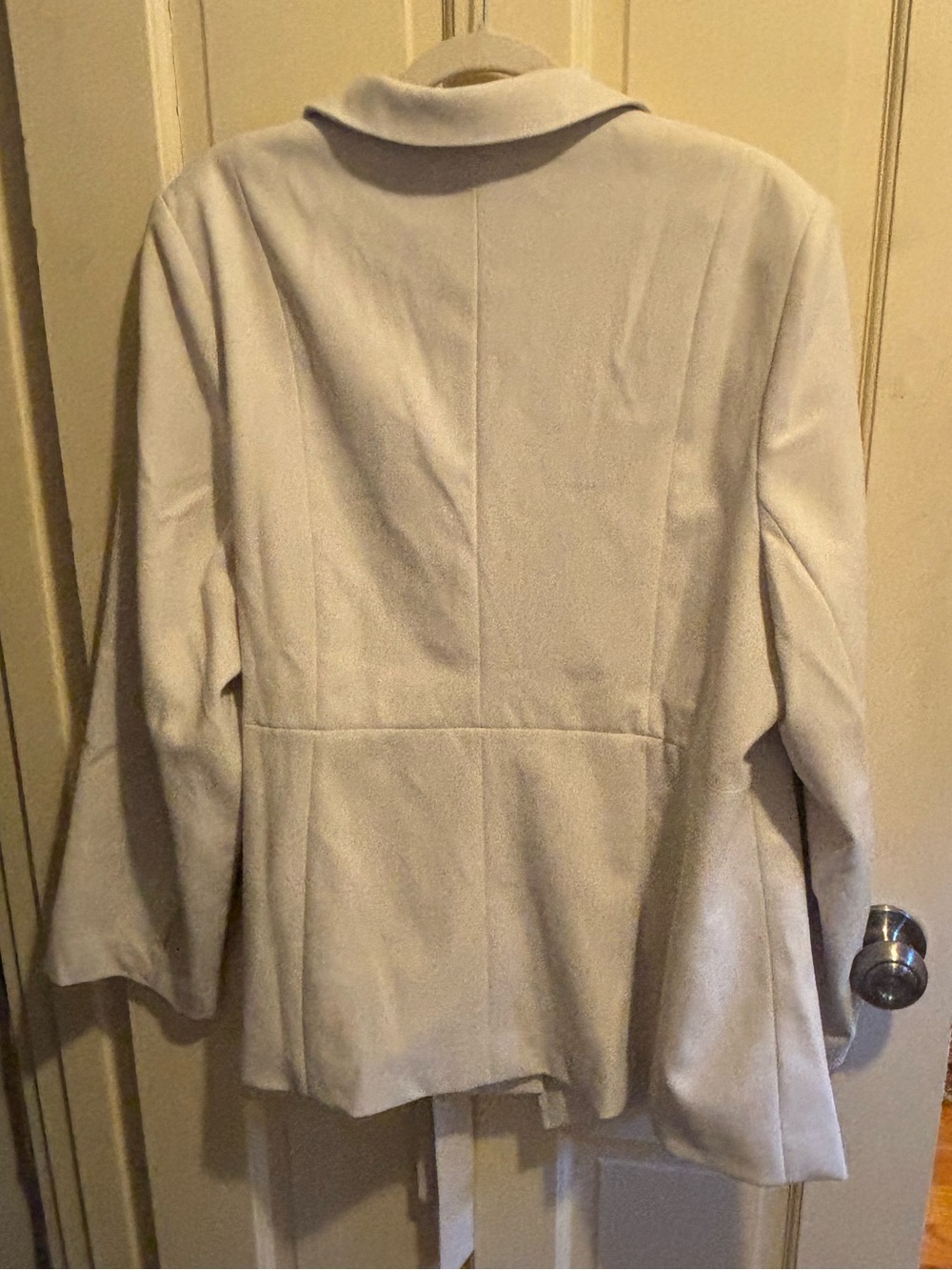 SPANX Opacity Crepe Wrap Blazer 2X Parchment - Picture 4 of 6